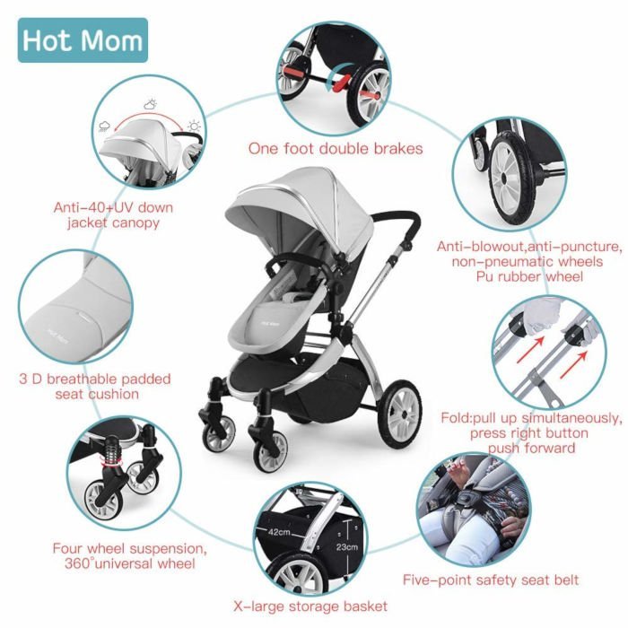 funzionalità hot mom passeggino buggy