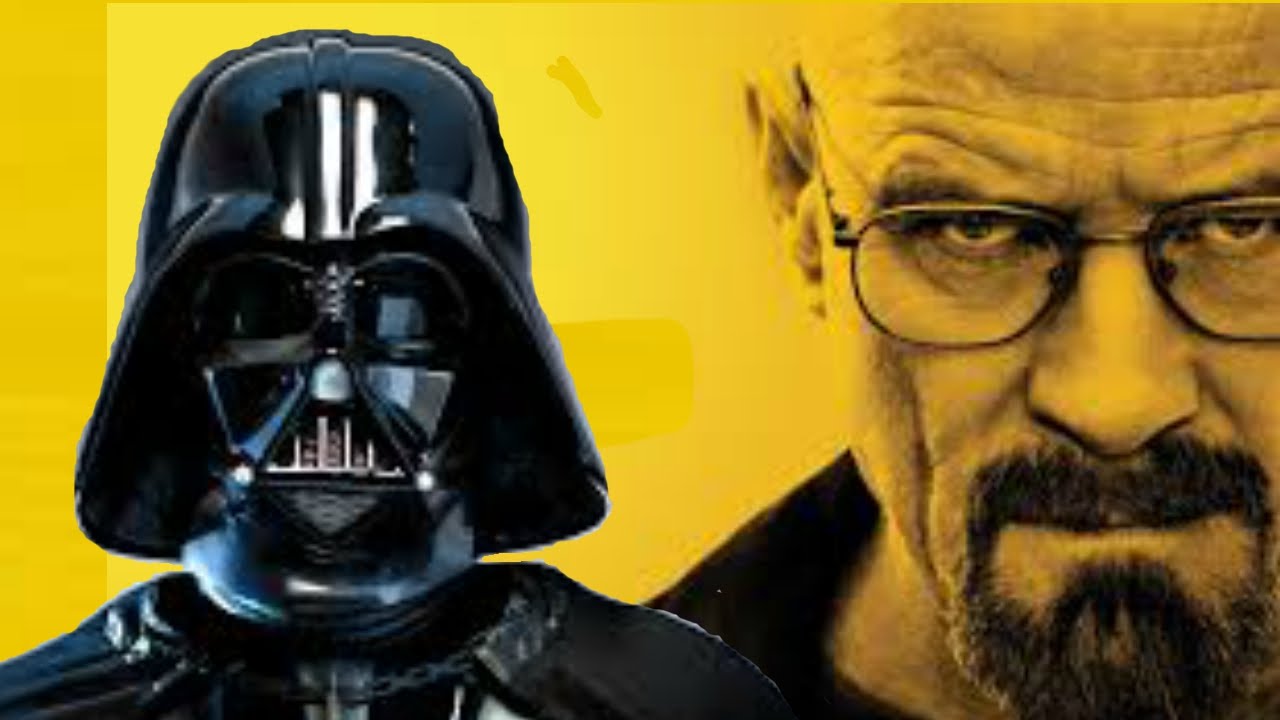 Darth Vader e Walter White, nell'aspetto canonico di Heisenberg.