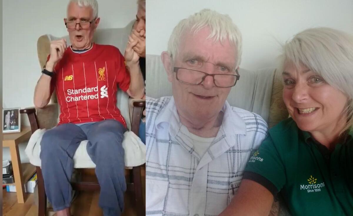 Alzheimer, riceve maglia del Liverpool e intona la canzone - Liverpool, Stewart Yeates