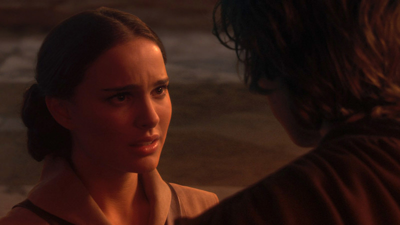 Padmé e Anakin su Mustafar.Da: starwars.com
