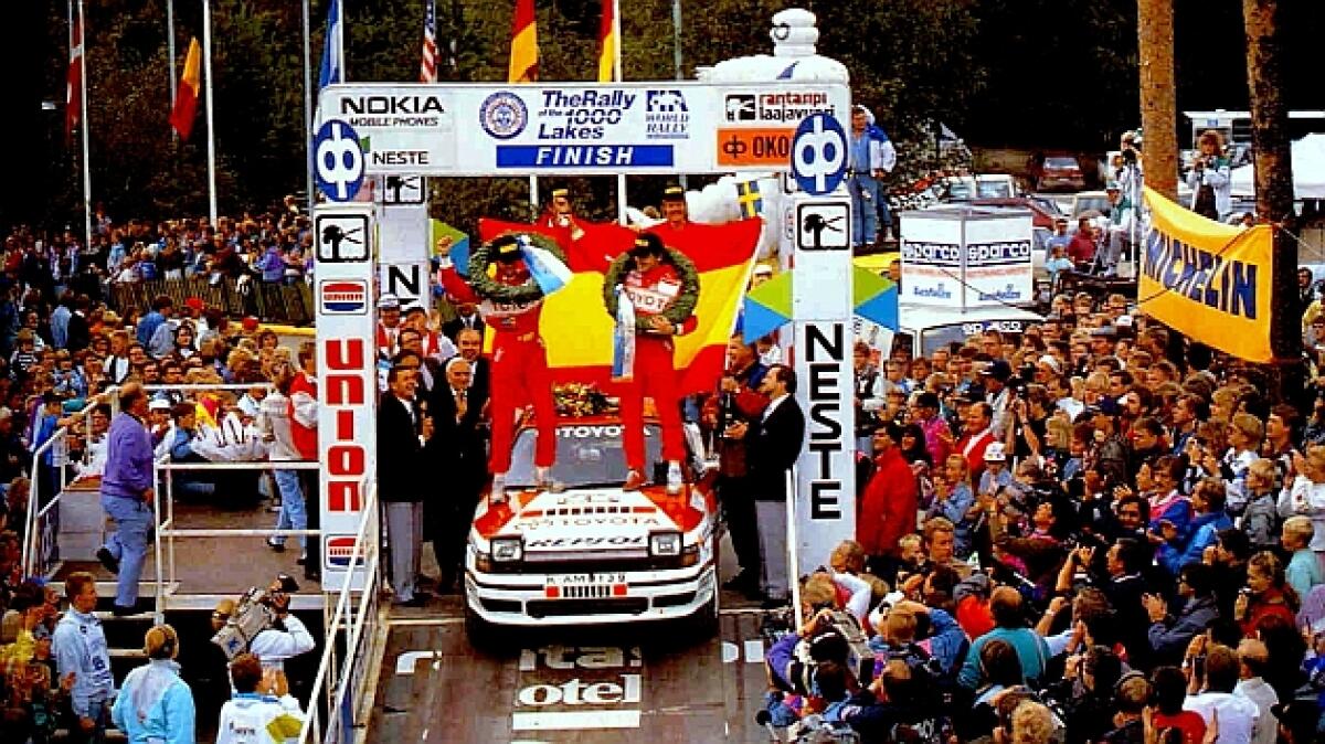 La storica vittoria  di Sainz al 1000 Laghi "90 - 