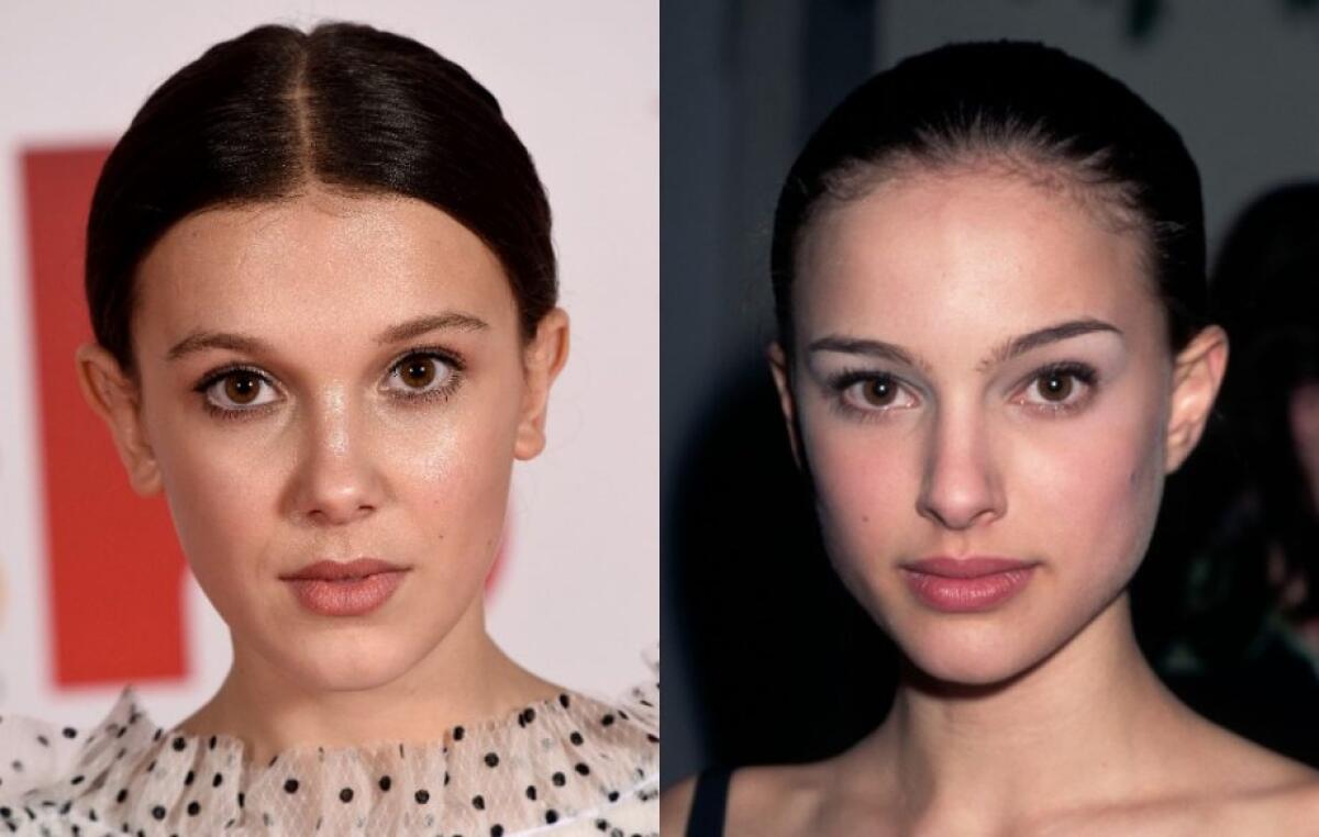 Confronto Millie Bobby Brown - Natalie Portman, tra passato e futuro - Millie Bobby Brown e Natalie Portman.
Da: NME