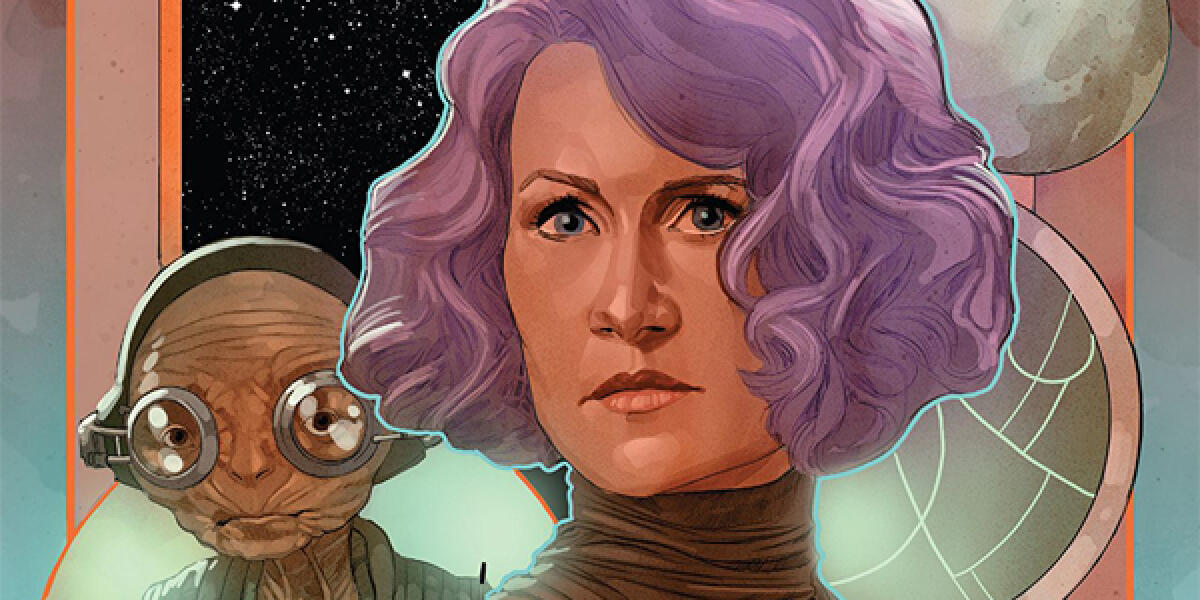 Episodio VIII: ecco rivelate le origini dell'eroico gesto di Holdo! - Un artwork raffigurante il Viceammiraglio Holdo.