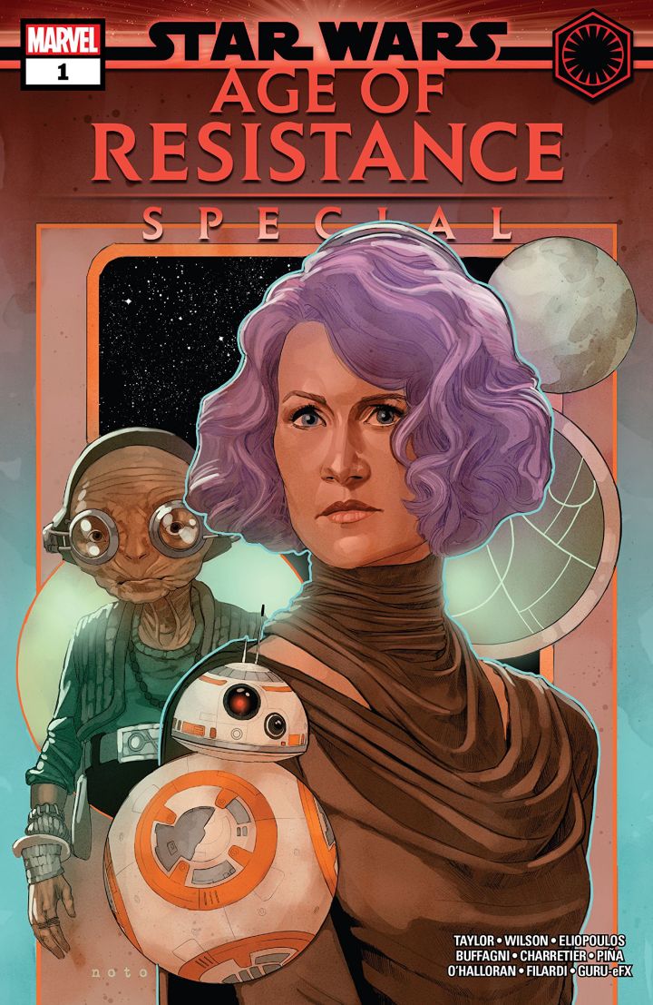 La copertina del fumetto Star Wars: Age of Resistance #1.