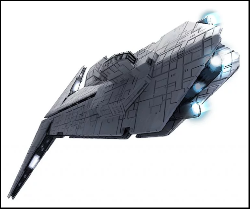 Concept art della nave Onager.