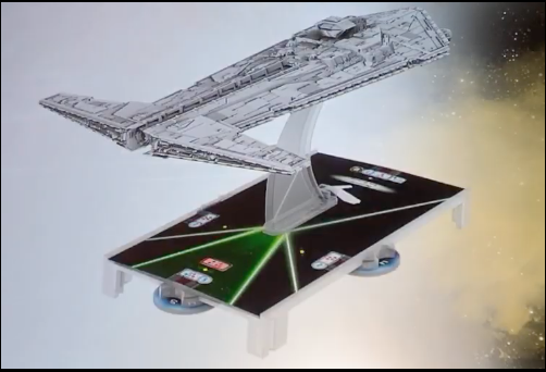 Il modellino dello Star Destroyer Onager.