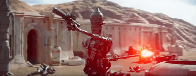 IG-88, compagno d'avventure di The Mandalorian.Fonte: ScreenRant