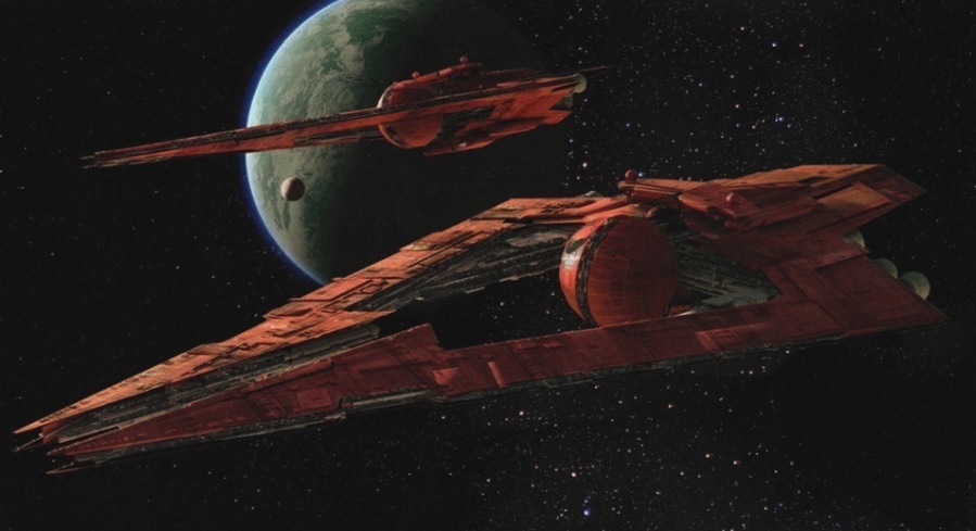 Concept art inutilizzati di The Force Awakens, raffiguranti la flotta di navi dei Sith Troopers.