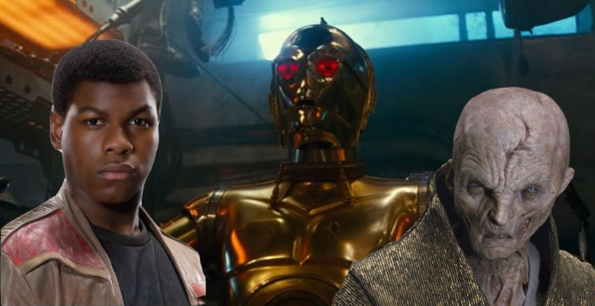 Episodio IX: nuovi rumors su Finn, Snoke e C-3PO! - Finn, C-3PO e Snoke