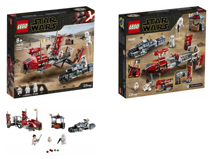 Il set Lego che ricostruisce il Pasadana Speeder Chase (75250).