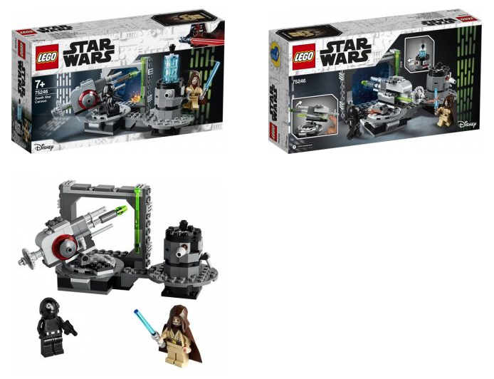 Il set Lego che ricostruisce il Death Star Cannon (75246).