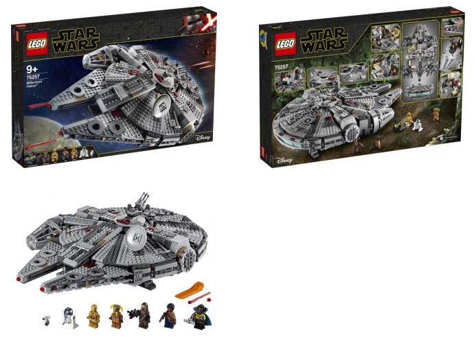 Il set Lego che ricostruisce il Millennium Falcon (75257).