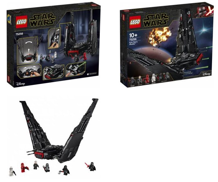 Il set Lego che ricostruisce il Kylo Ren’s Shuttle (75256).