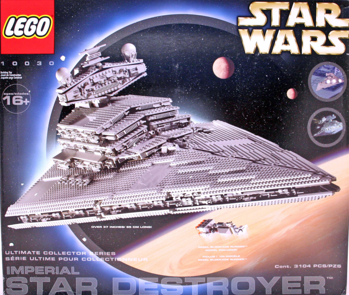 Il vecchio set 10030 Imperial Star Destroyer del 2002