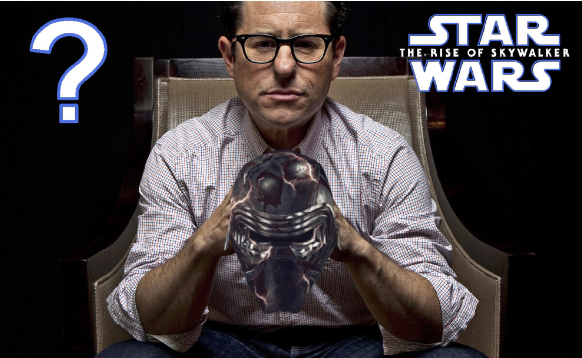 Episodio IX: J.J. Abrams ci spiega il perché della riparazione della maschera di Kylo Ren - Il regista di Episodio IX, J.J. Abrams in un fotomontaggio che riassume la questione.