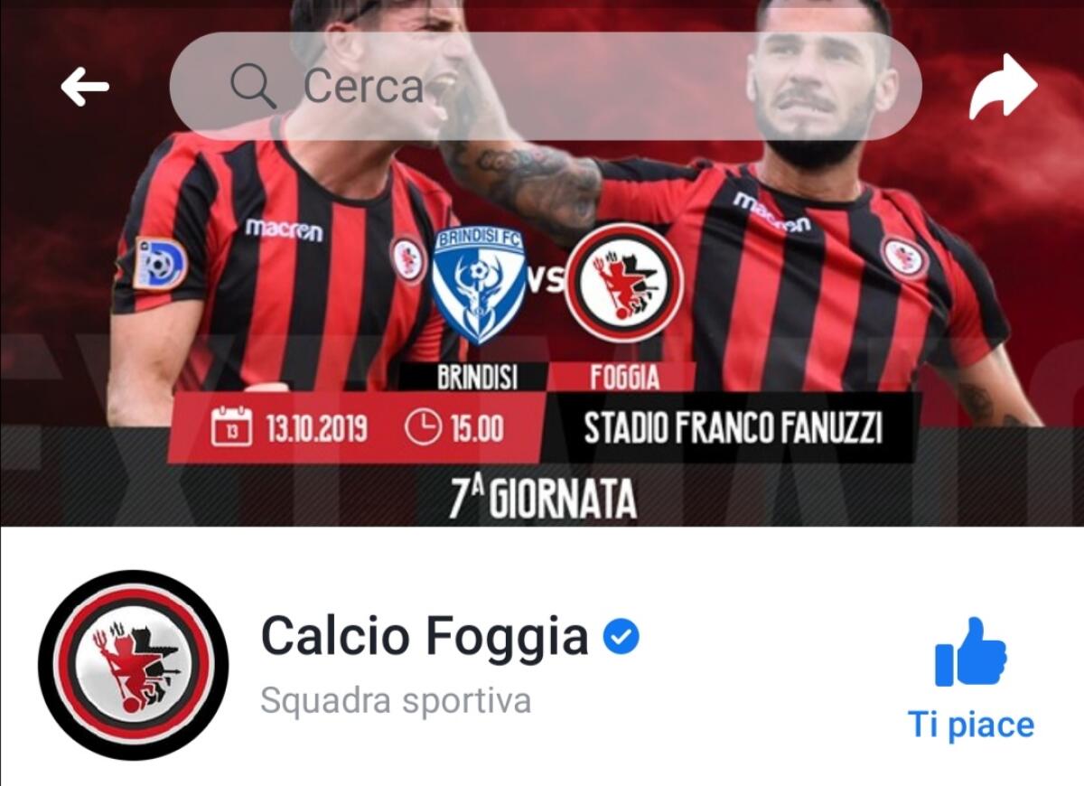Calcio Foggia, recuperata la pagina ufficiale: "Siamo tornati" - 