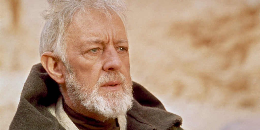 Obi-Wan Kenobi, interpretato da sir Alec Guinness.Fonte: starwars.com