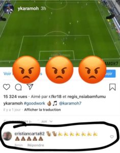 Commento razzista nei confronti di Karamoh