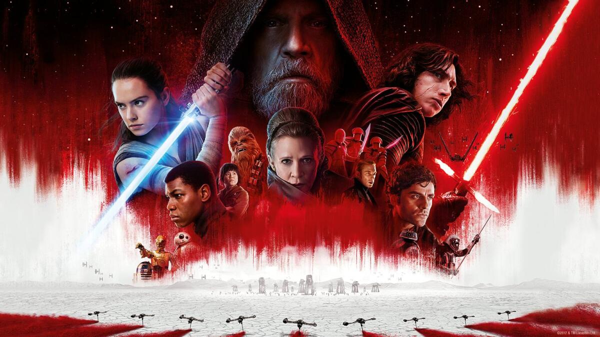 Rian Johnson risponde agli haters di Episodio VIII! - Artwork ispirato alla locandina ufficiale di The Last Jedi