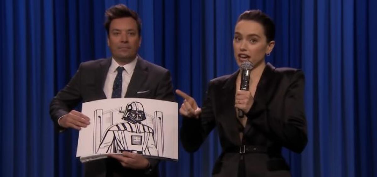Daisy Ridley riassume la saga di Star Wars con un rap (video) - Daisy Ridley al The Tonight Show di Jimmy Fallon