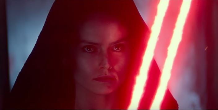 Rey in versione Dark nell'ultima scena del trailer