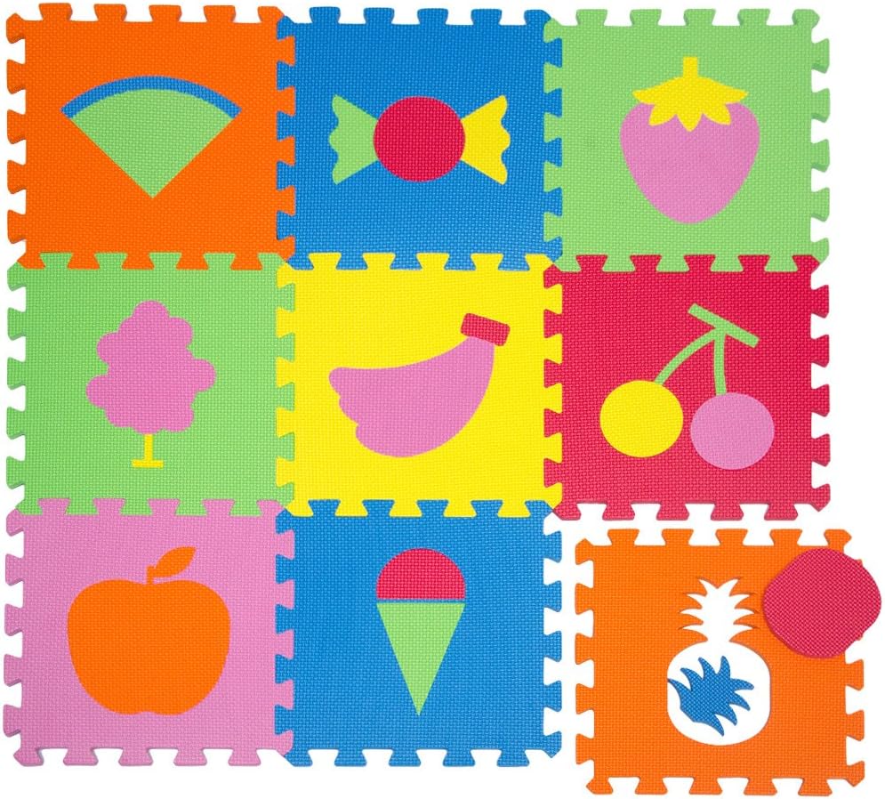 Tappetino puzzle per bambini con disegni frutta