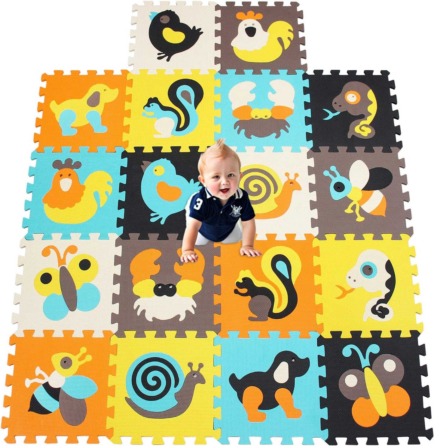 Tappeto Puzzle per Bambini in Soffice Schiuma Eva