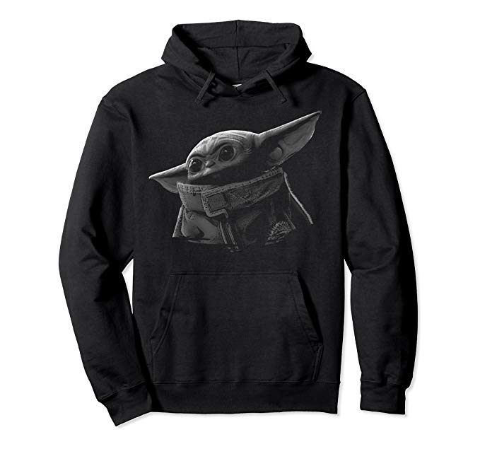 Felpa scura di Baby Yoda
