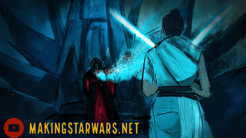 Lo scontro tra Rey e Palpatine in un concept di MakingStarWars