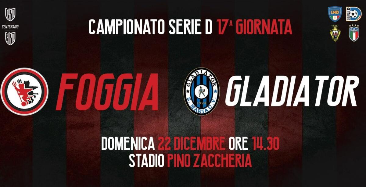Foggia, pronta la sfida al Gladiator: le info sui biglietti - 
