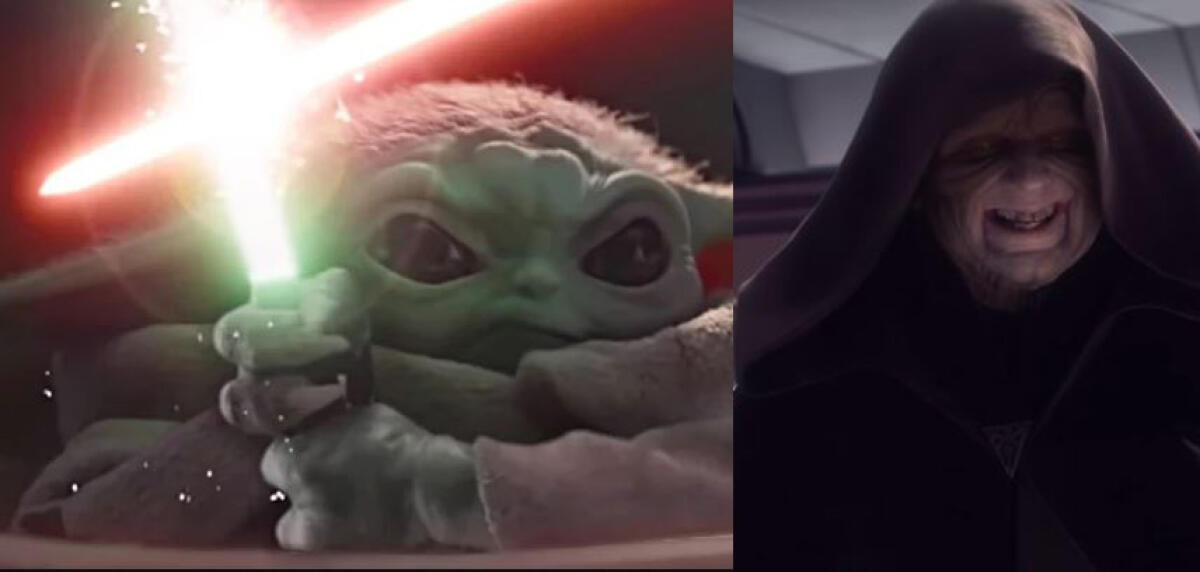 Il video insolente di Baby Yoda che affronta Darth Sidious - The Child (detto Baby Yoda) e Palpatine