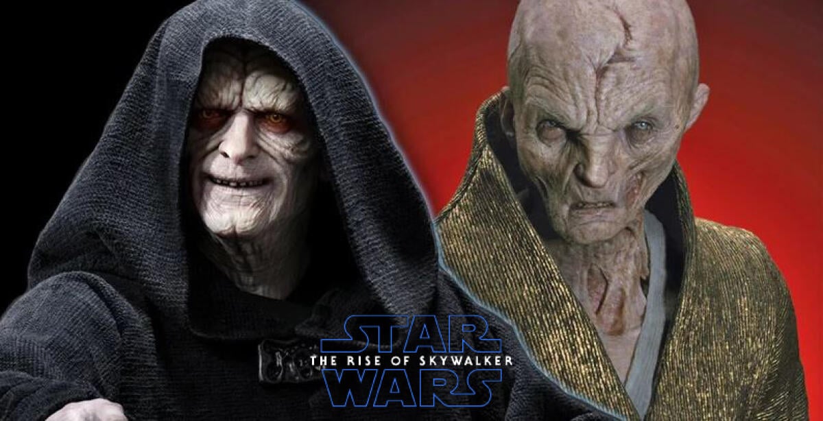 The Rise of Skywalker: dettagli sul ritorno di Palpatine e il suo rapporto con Snoke - Palpatine e Snoke