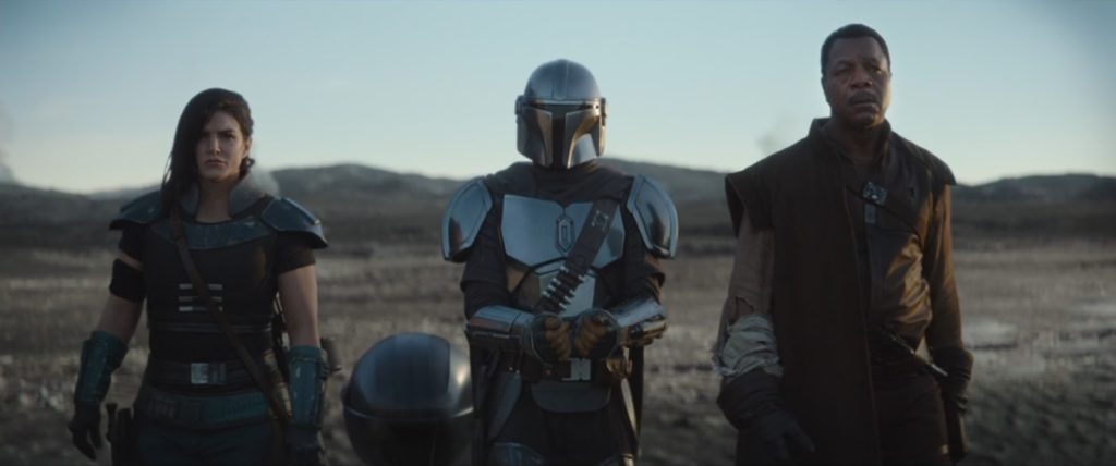 Cara Dune, Mando e Greef Karga.Fonte: Laughing Place