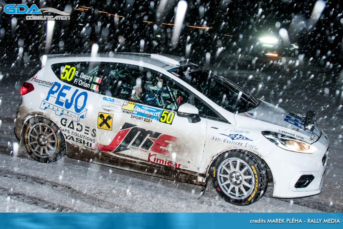 Uno due dei Daprà, al debutto, allo Jänner Rallye - 