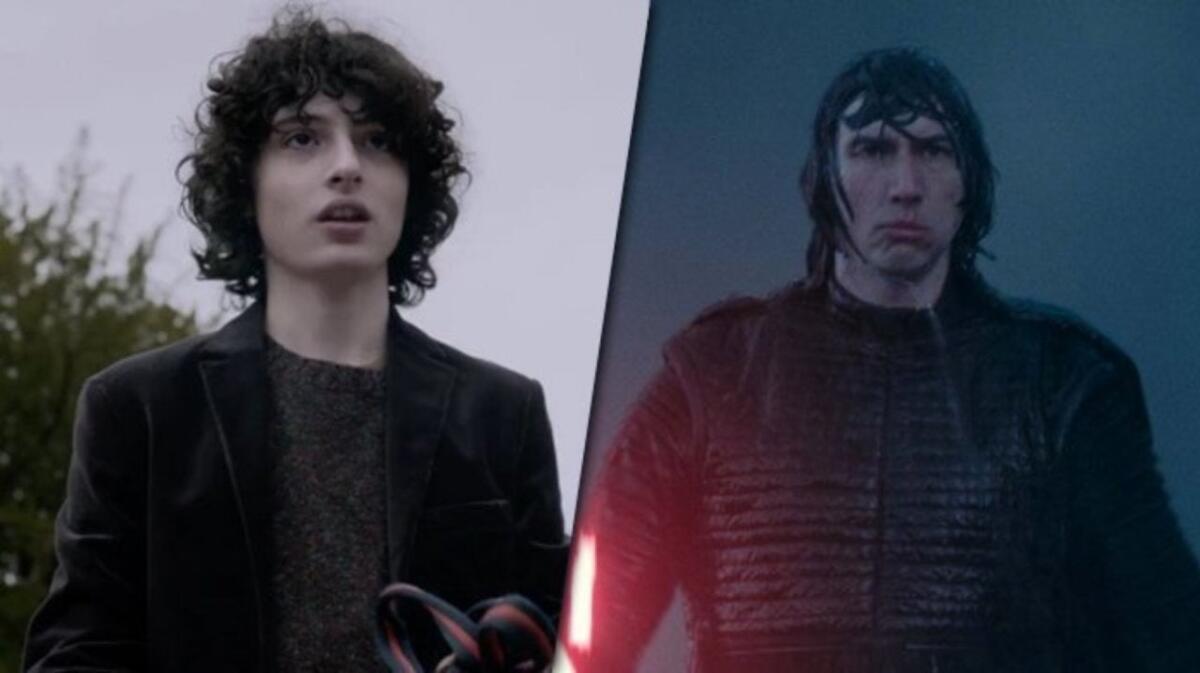 Finn Wolfhard vorrebbe interpretare un giovane Ben Solo - L'attore Finn Wolfhard e Kylo Ren