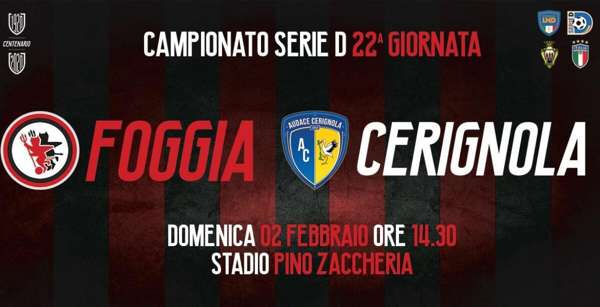 Foggia-Cerignola, le modalità d'acquisto dei tagliandi - 