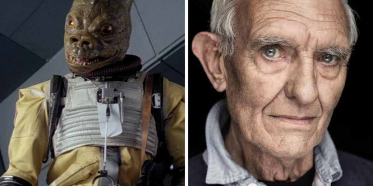 Morto Alan Harris, interprete di Bossk nella trilogia originale di Star Wars - Alan Harris e Bossk ne L'Impero Colpisce Ancora. 
Da: inside the magic