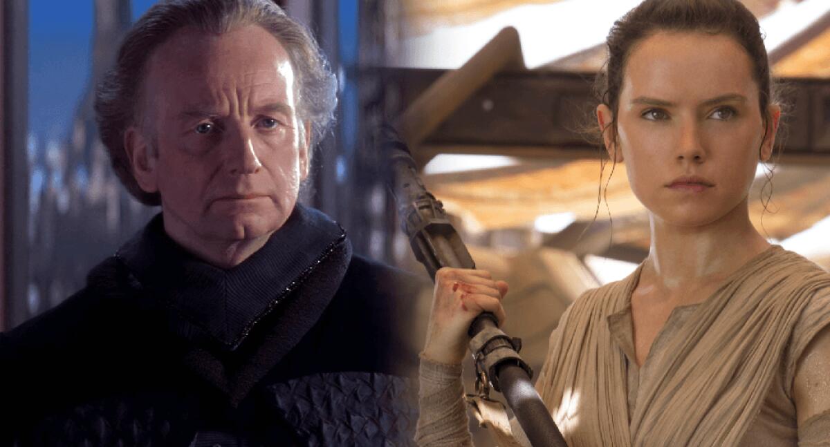 Chi potrebbe essere stata l'amante di Palpatine? - Palpatine e sua nipote Rey