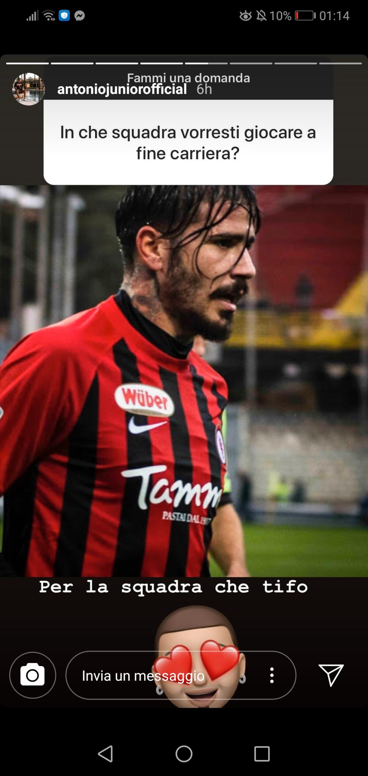 Venezia, Antonio Vacca Jr. ha nostalgia del Foggia - Antonio Vacca Jr., crediti: Instagram
