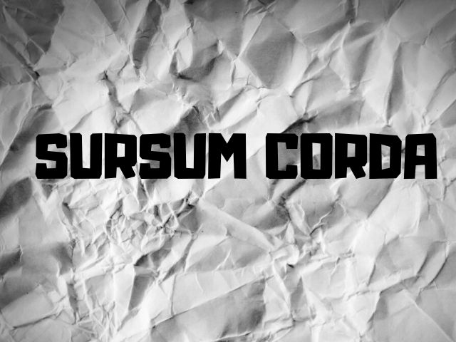 Sursum corda (In alto i cuori)