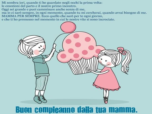 Mi sembra ieri, quando ti ho guardato negli occhi la prima volta: le emozioni del parto e il nostro primo incontro. Oggi sei grande e puoi camminare anche senza di me, ma io ci sarò sempre in ogni momento quando tu mi cercherai, quando avrai bisogno di me