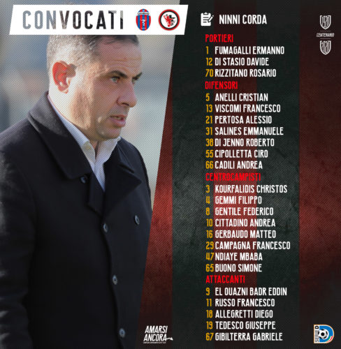 I convocati - Calcio Foggia 1920