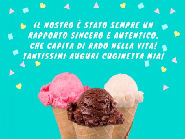Il nostro è sempre stato un rapporto sincero e autentico che capita di rado nella vita! tantissimi auguri cuginetta mia