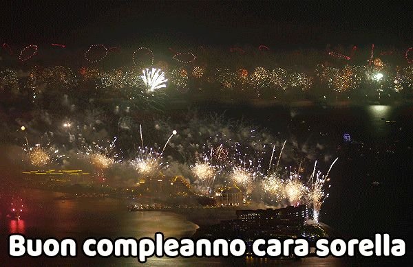Buon compleanno cara sorella
