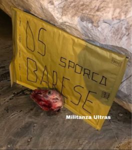 La busta recapitata a De Santis - Militanza Ultras (Instagram)