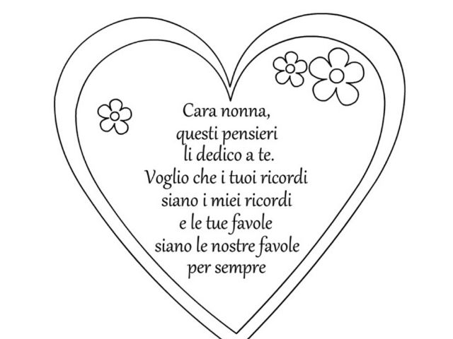 Cara nonna, questi pensieri li dedico a te. Voglio che i tuoi ricordi siano i miei ricordi e le tue favole siano le nostre favole per sempre.