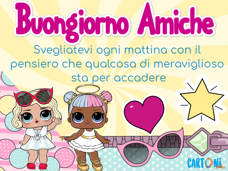 Buongiorno Amiche svegliatevi ogni mattina con il pensiero che qualcosa di meraviglioso stia per accadere