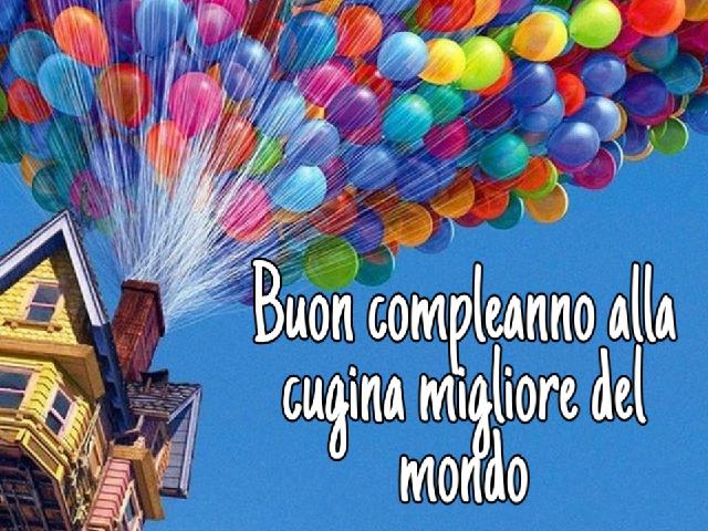 Buon compleanno alla cugina migliore del mondo