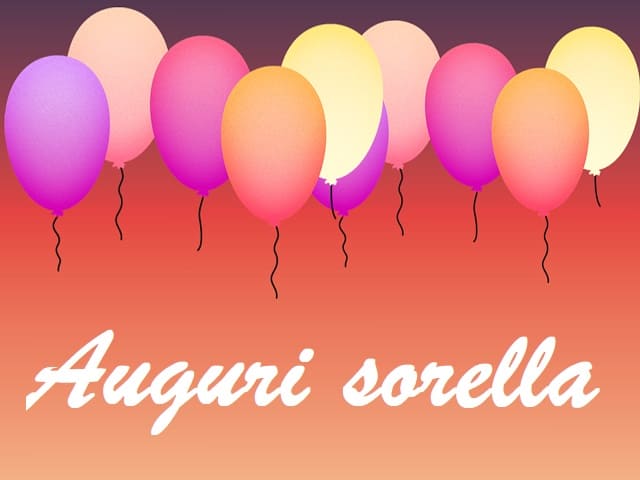 Auguri sorella