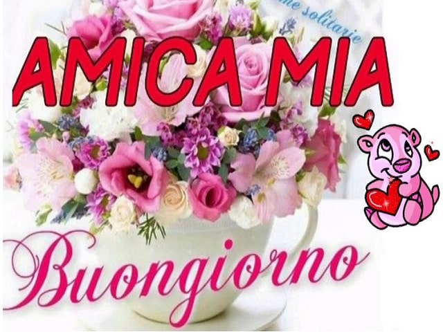 buongiorno cara amica mia